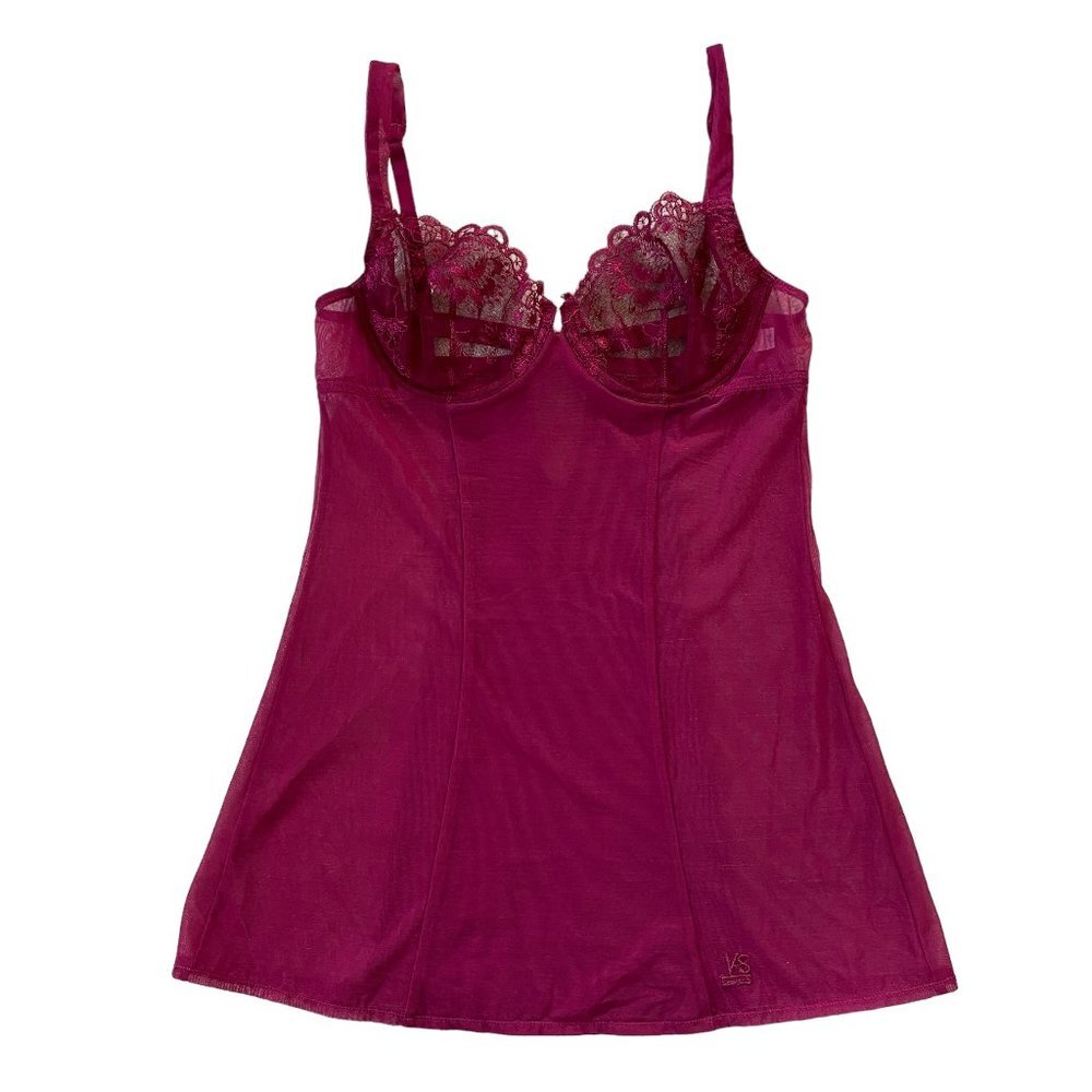Victoria's Secret lingerie cranberry 34B underwire adjustable back and straps - Picture 1 of 13